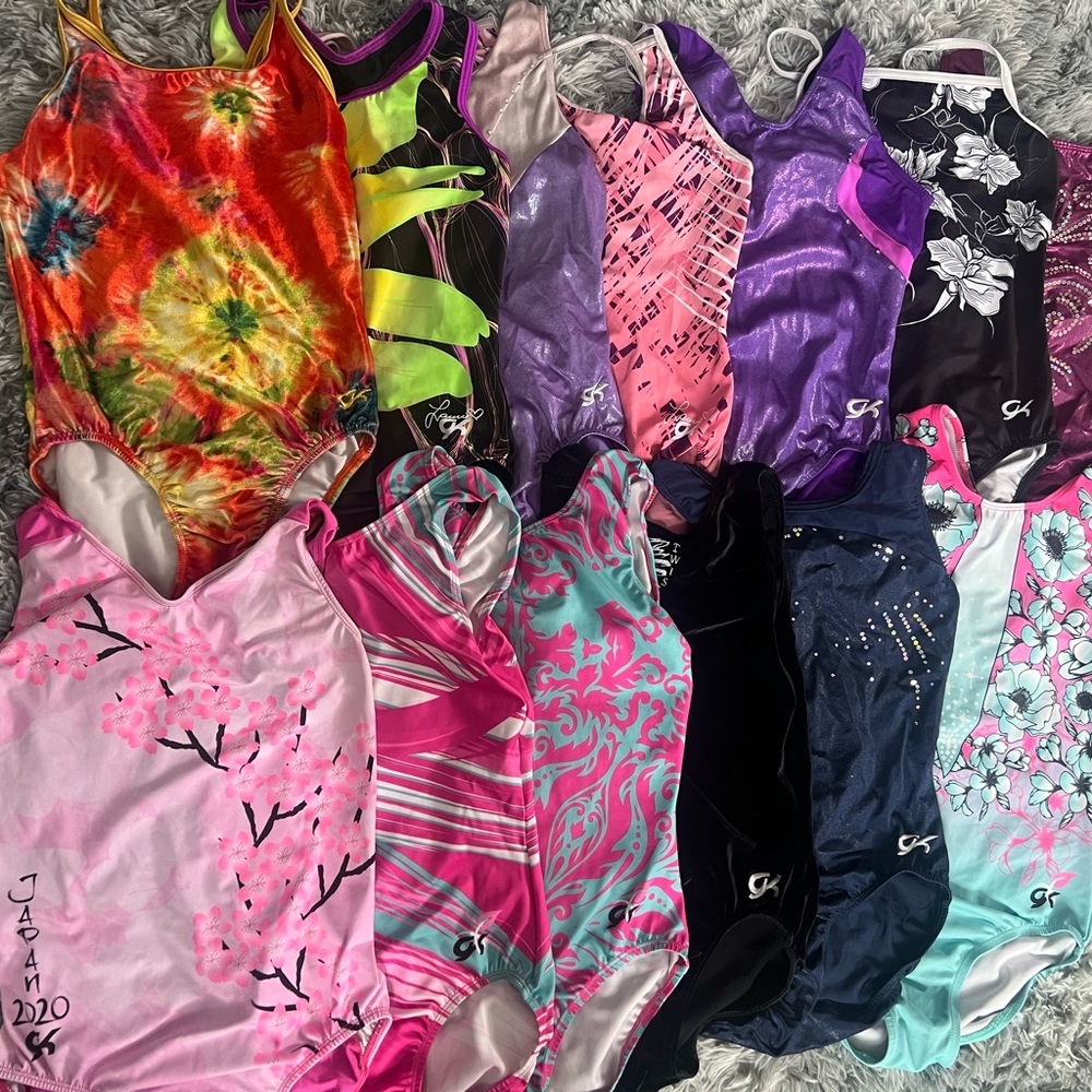 GK gymnastics leotard bundle